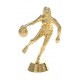Action Basketball Player- Female (Round)